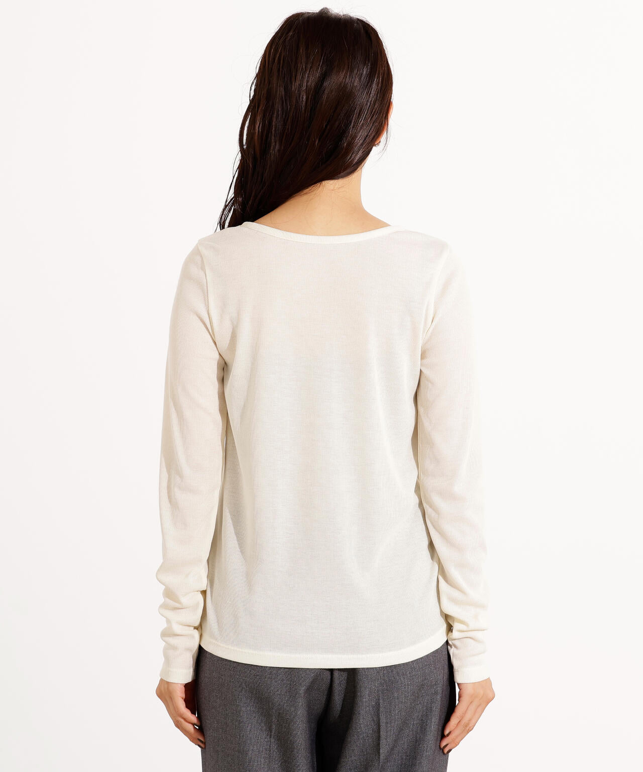 ヘンリーネックシアーカットソー