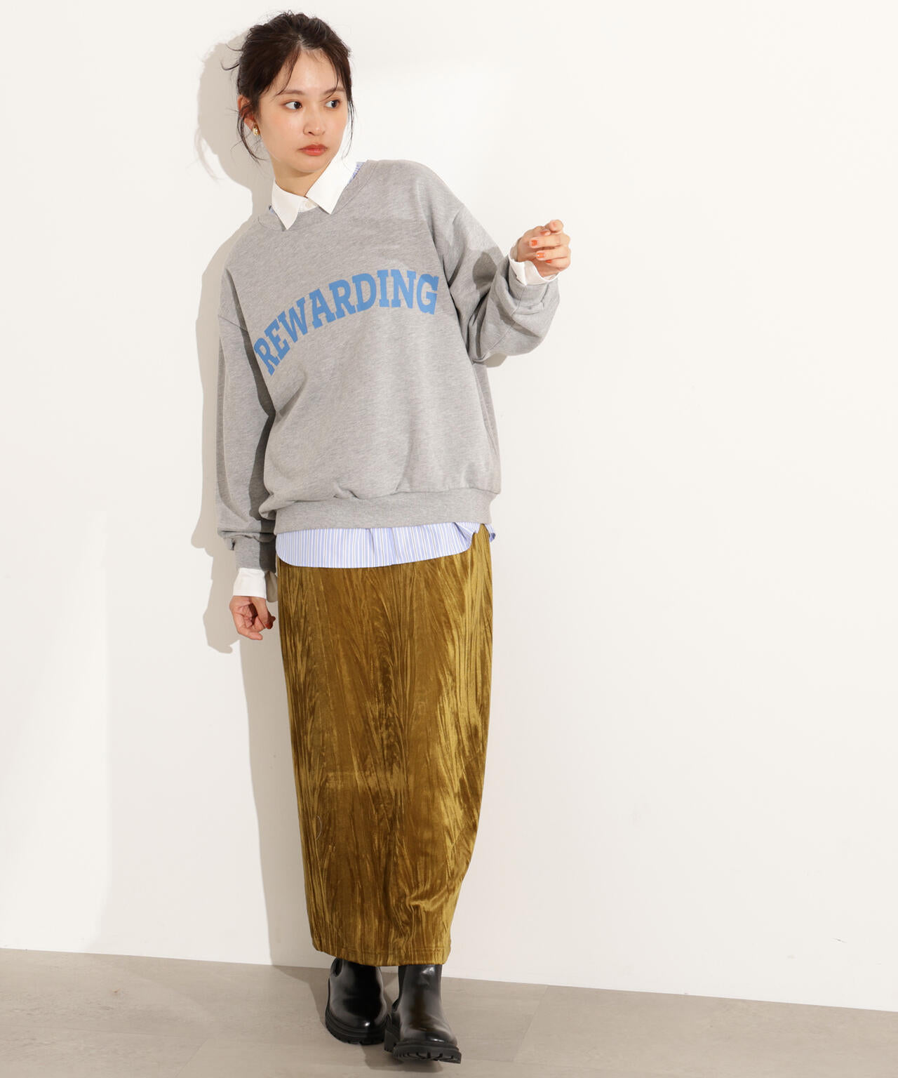 【小室安未さん着用】カレッジロゴスウェット