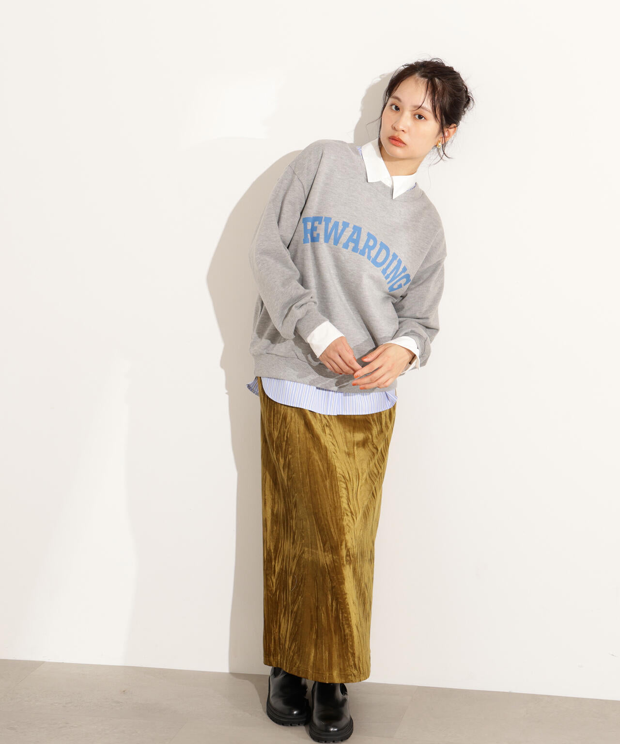 【小室安未さん着用】カレッジロゴスウェット