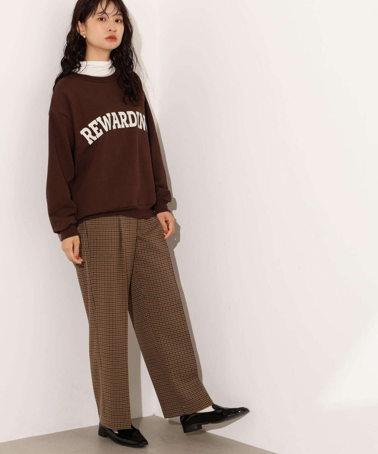 【小室安未さん着用】カレッジロゴスウェット