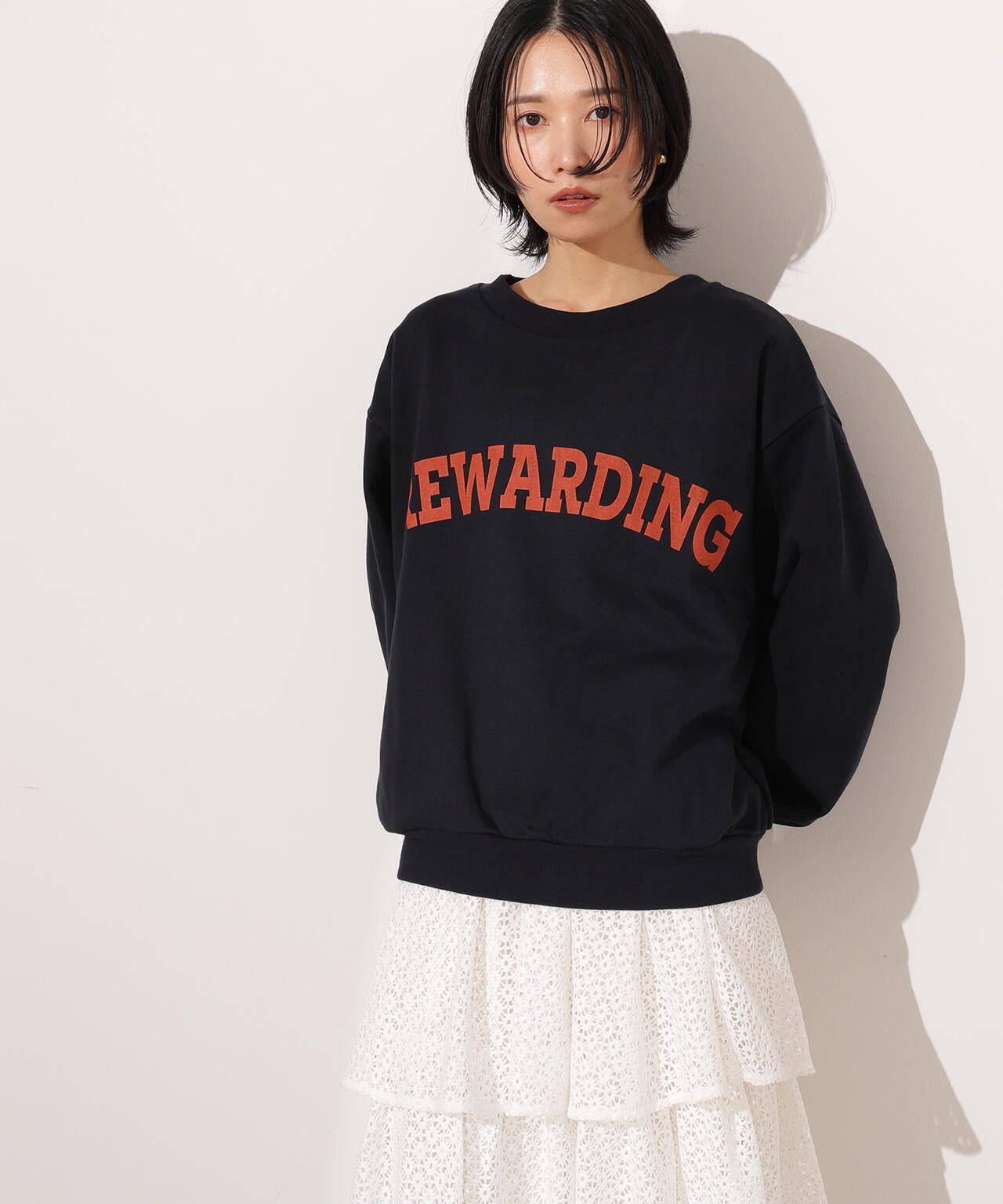 【小室安未さん着用】カレッジロゴスウェット