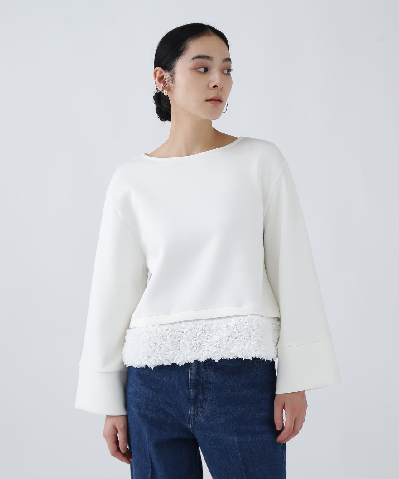 【好きを着て気分が高まる】甘さを着替える2WAYダンボールプルオーバー