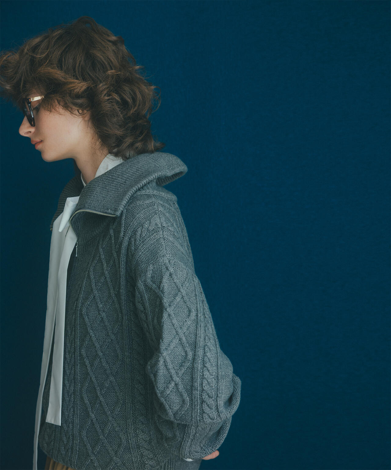 ハーフジップケーブルニット | N. Natural Beauty Basic*（エヌ