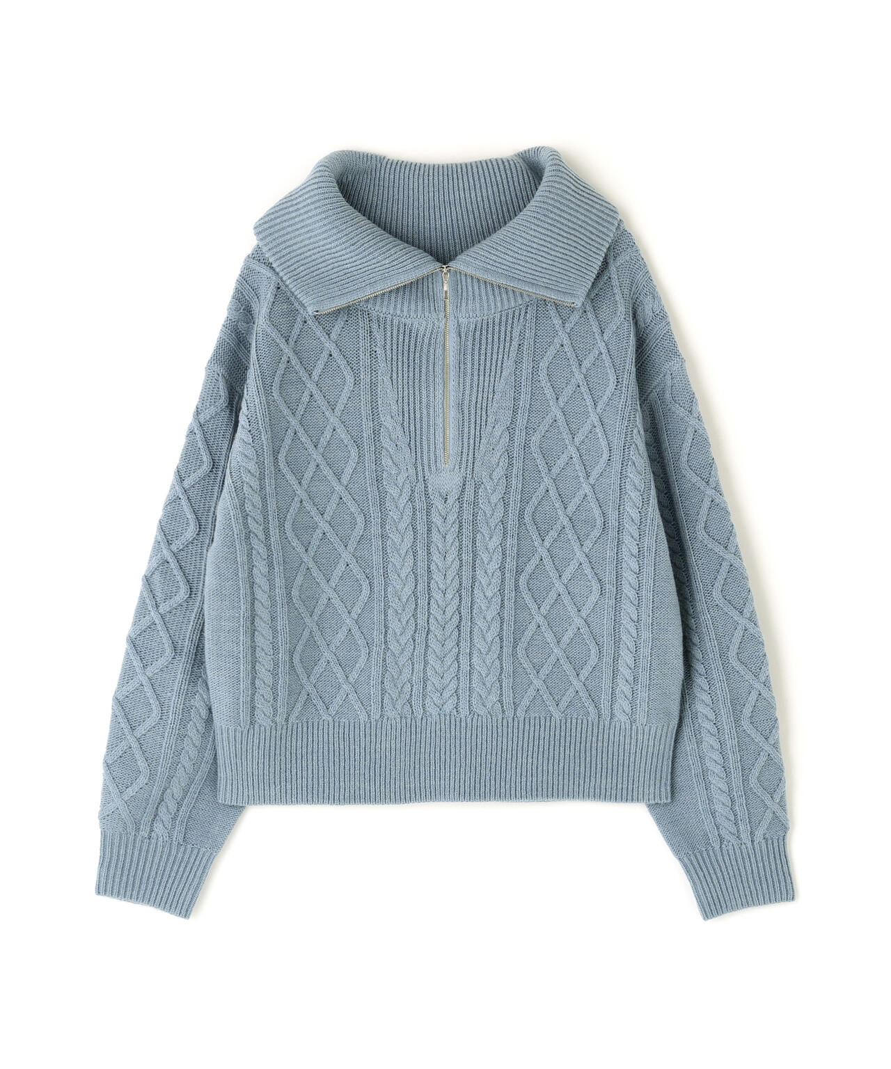 ハーフジップケーブルニット | N. Natural Beauty Basic*（エヌ