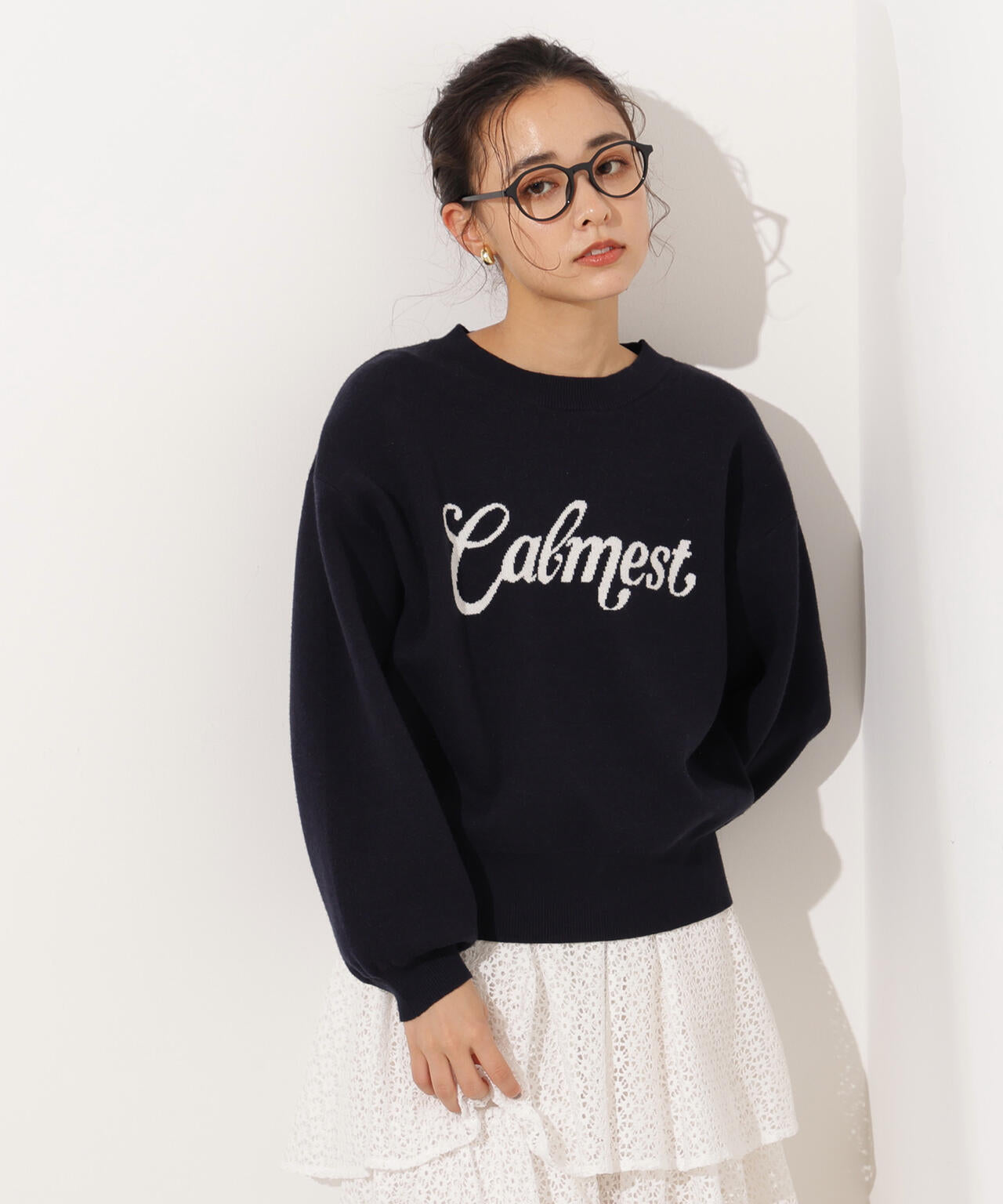 エヌ ナチュラルビューティーベーシック（N．Natural Beauty Basic*）/ロゴジャガードニット ロゴジャガードニット | N. Natural Beauty Basic*（エヌ ナチュラル