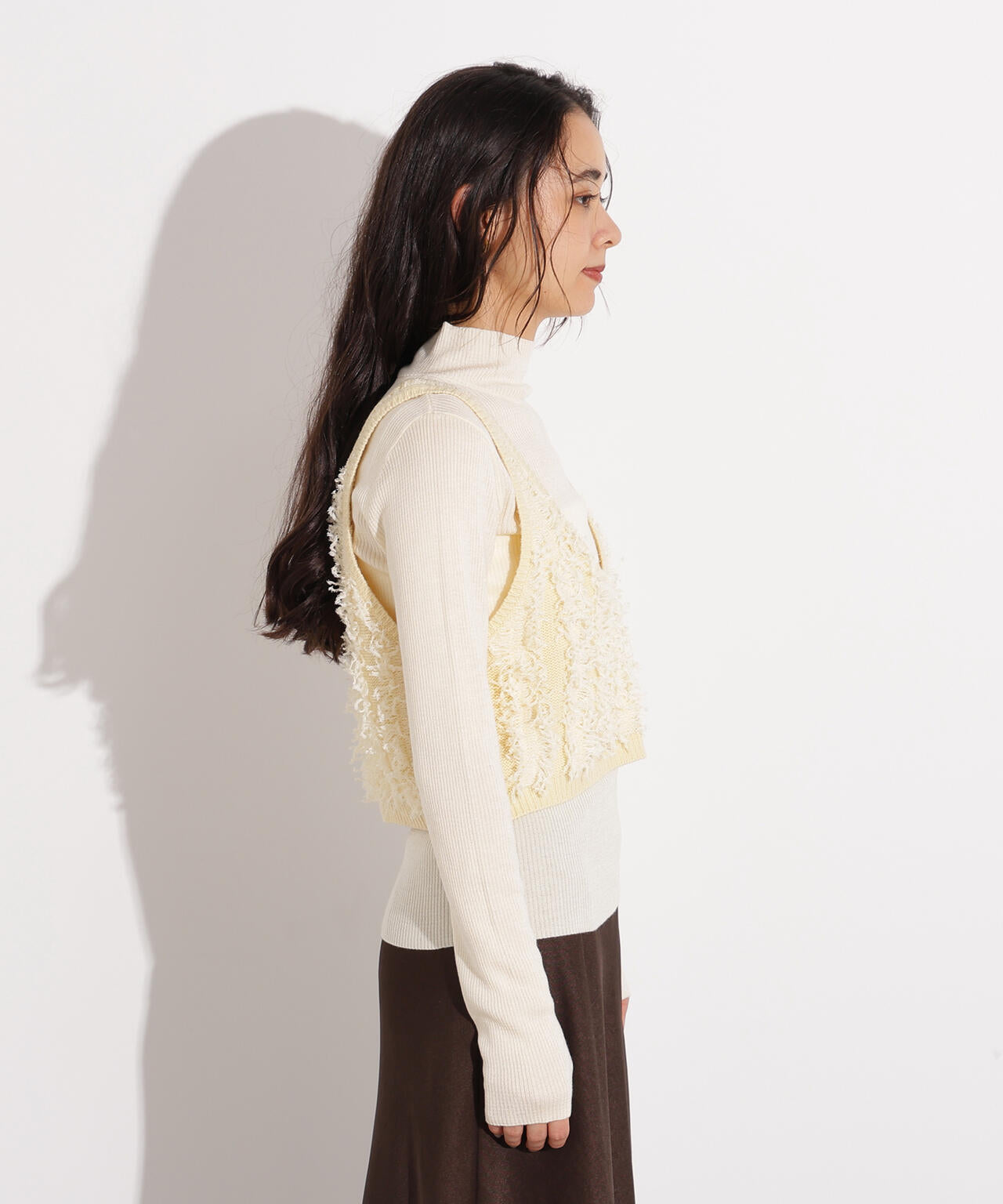 フリンジニットベストセット