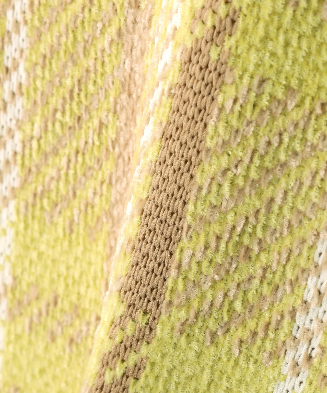 モールチェックニット