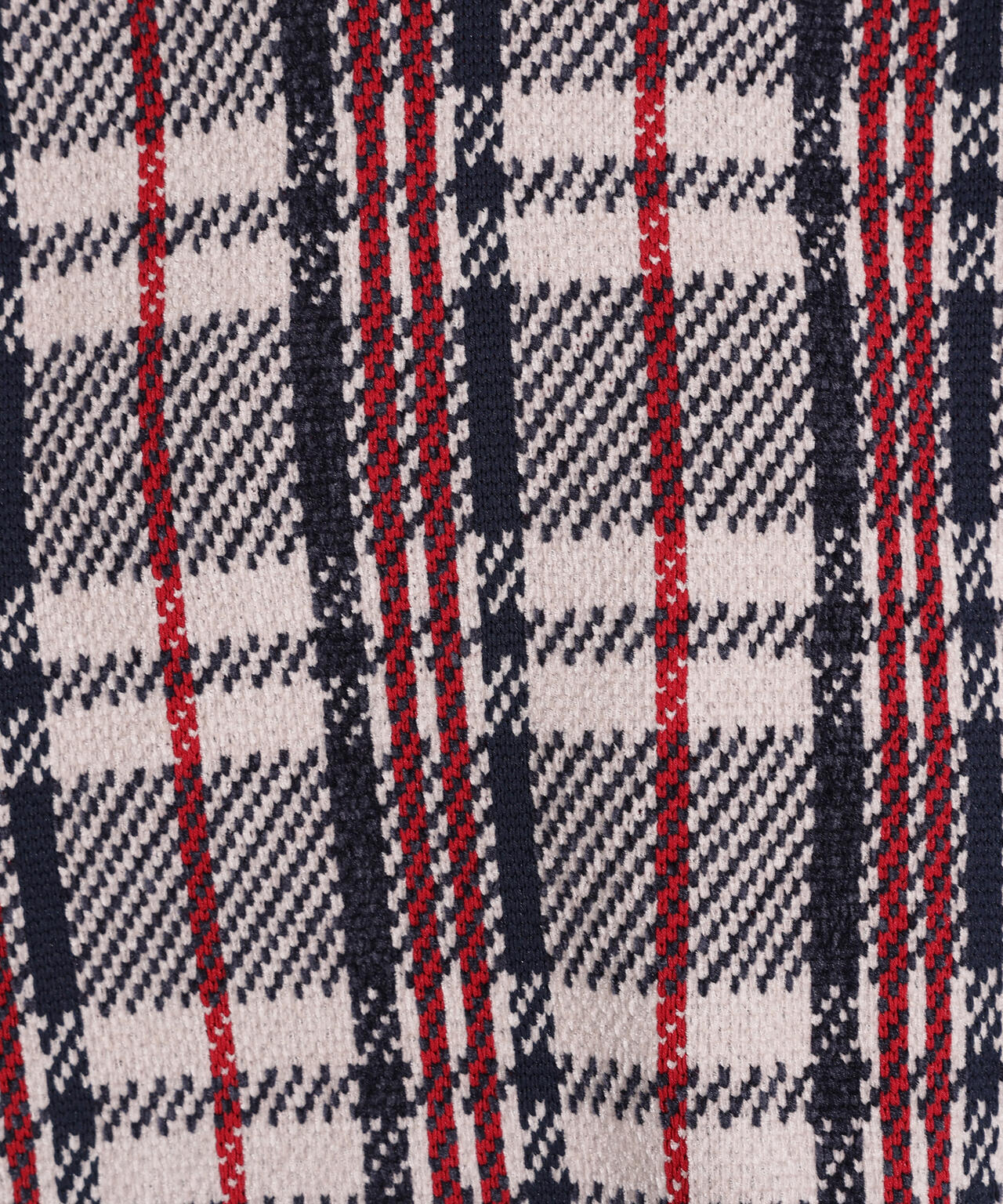 モールチェックニット