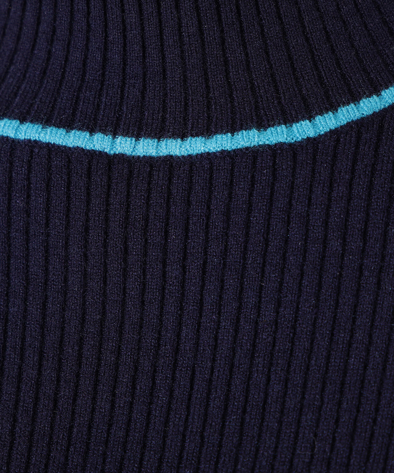 【岸本セシルさん着用】ラインモックネックニット