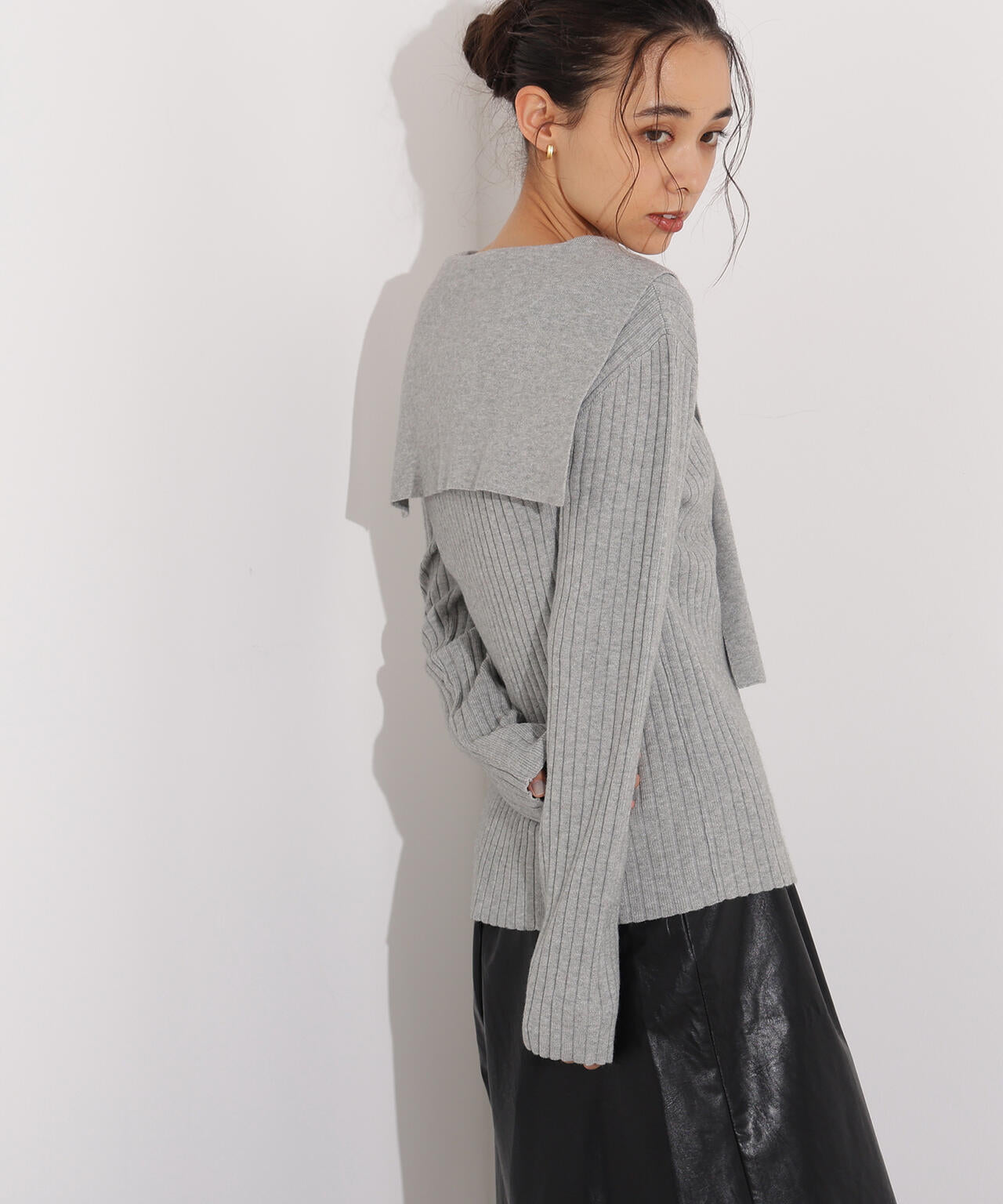 岸本セシルさん着用】セーラーカラーニット | N. Natural Beauty Basic