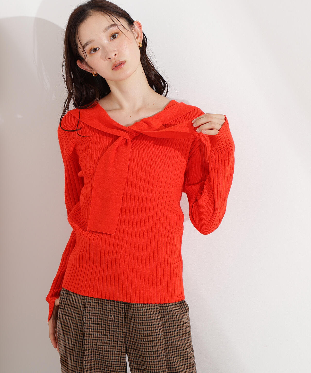 岸本セシルさん着用】セーラーカラーニット | N. Natural Beauty Basic