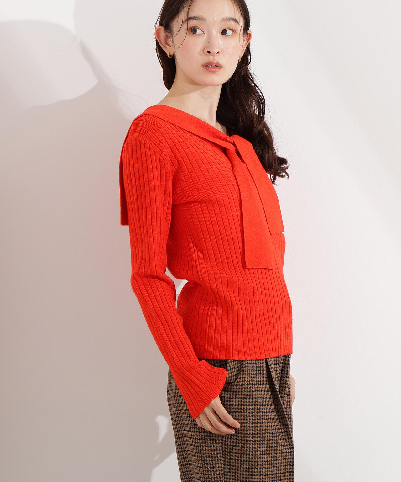 岸本セシルさん着用】セーラーカラーニット | N. Natural Beauty Basic