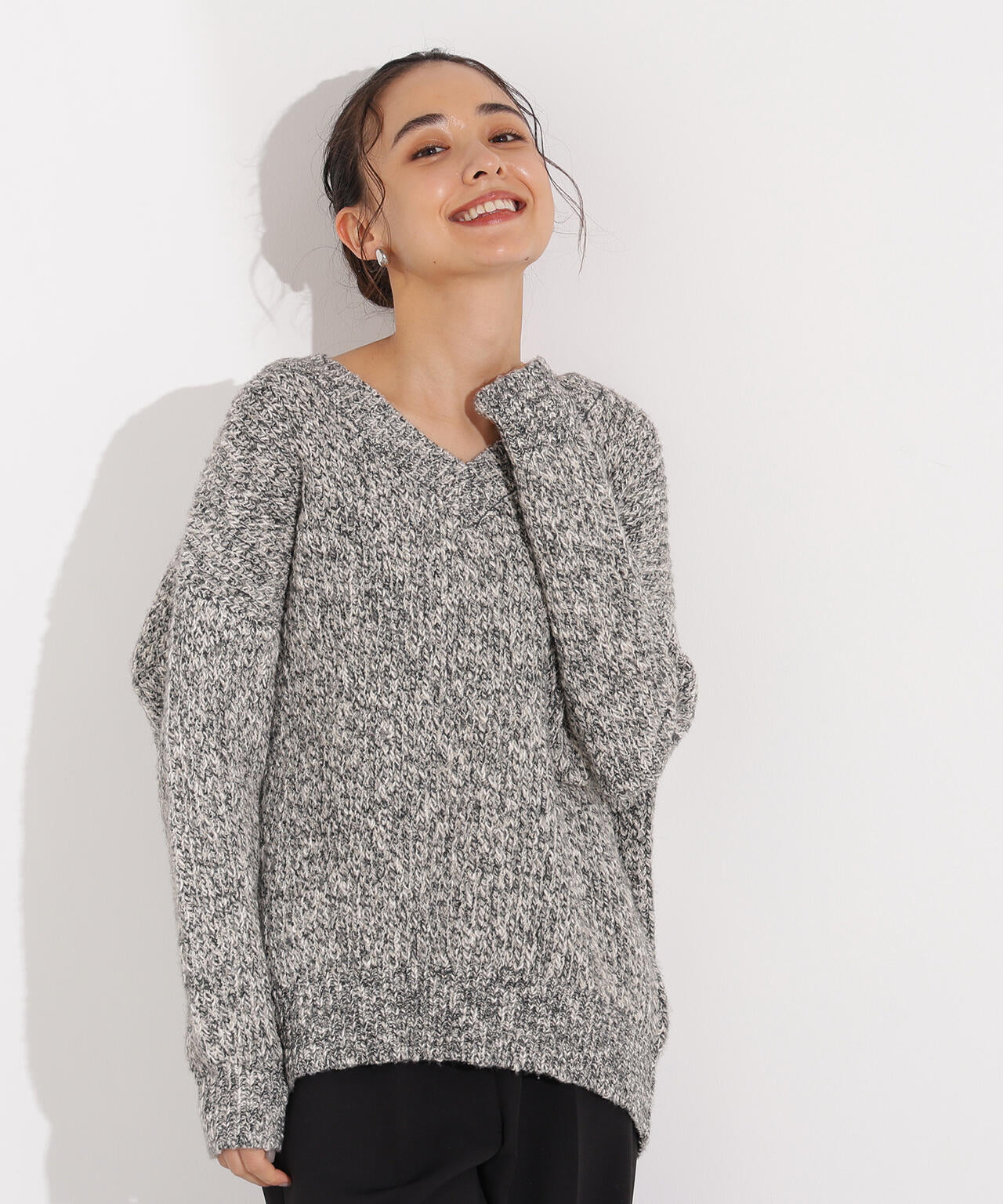 コンテシアーＶネックニット新品未使用 FOX混ジェントリーシリーズ Vネックニット | NATURAL BEAUTY BASIC