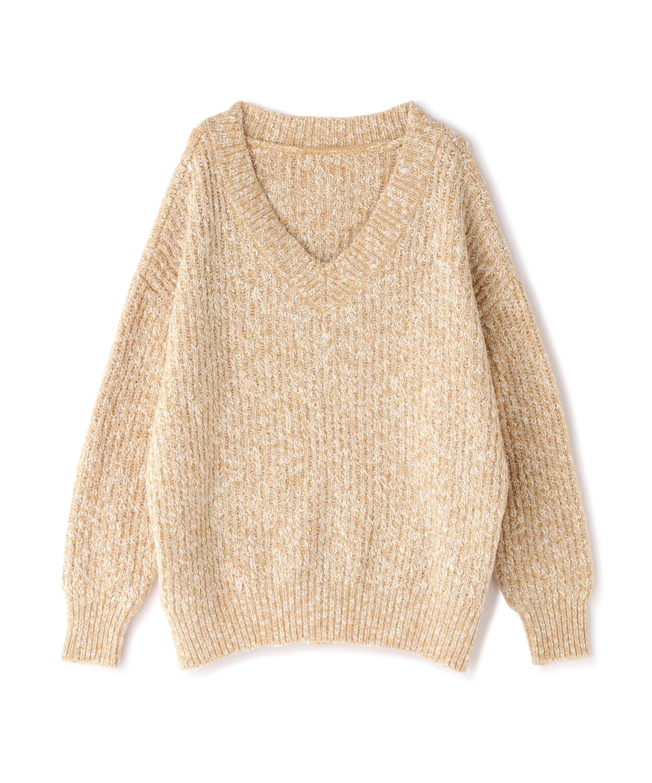 岸本セシルさん着用】メランジVネックニット | N. Natural Beauty