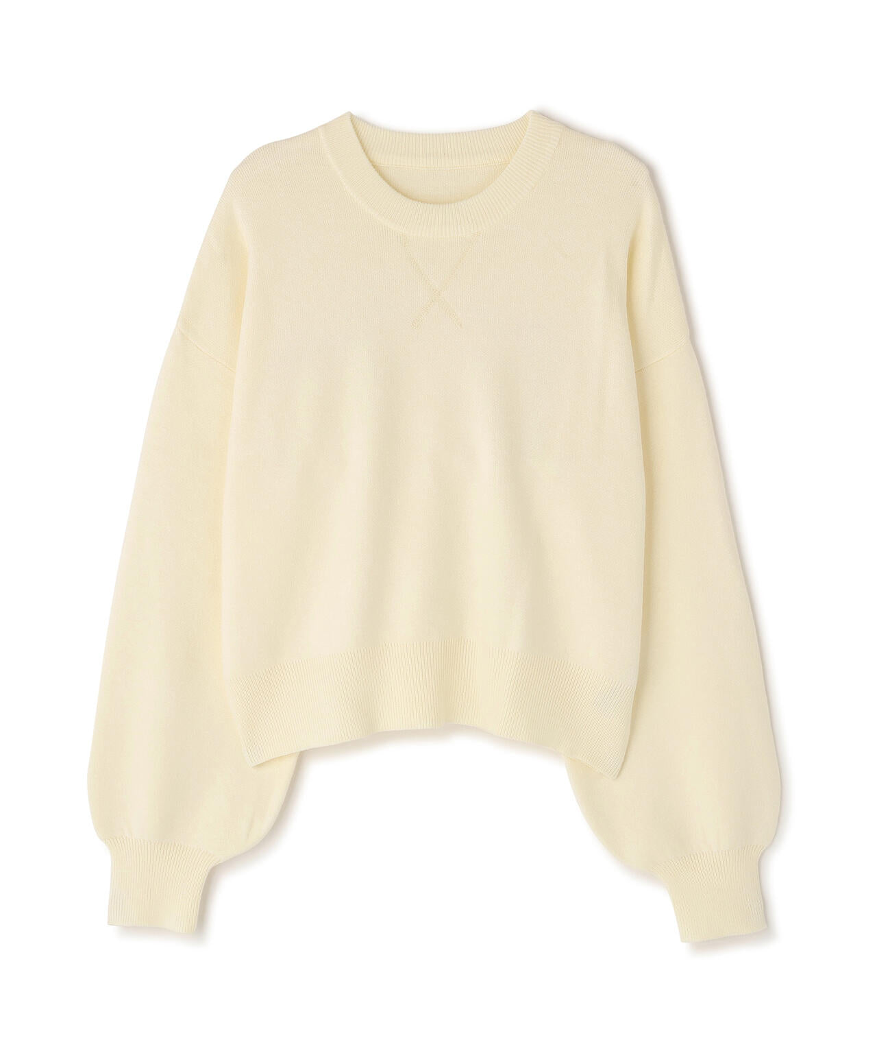 スウェットライクニットプルオーバー