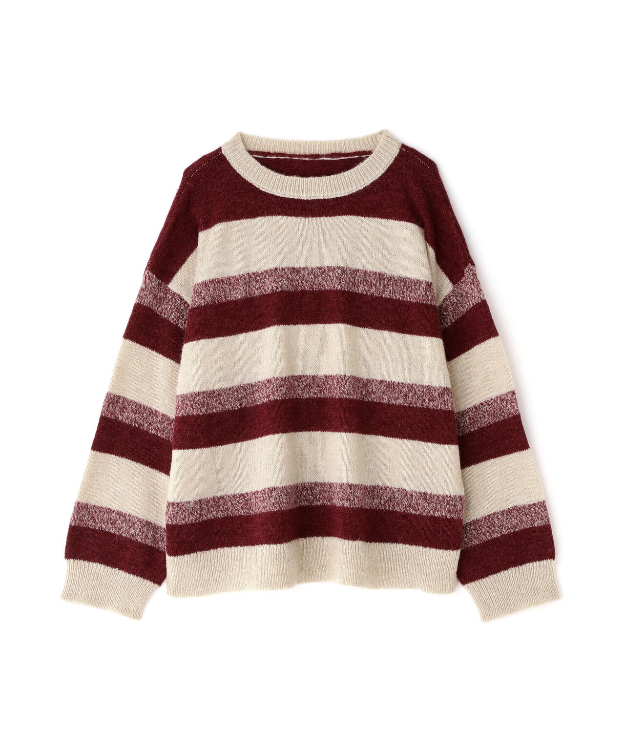 ヘアリーボーダーニット