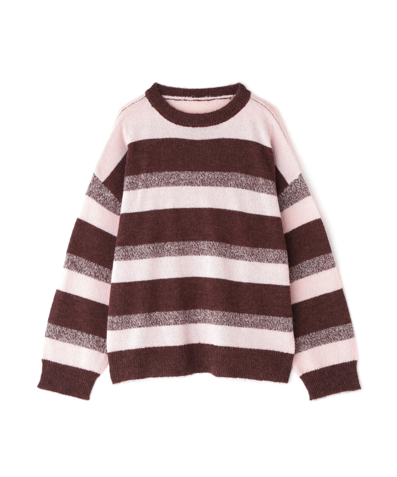 ヘアリーボーダーニット