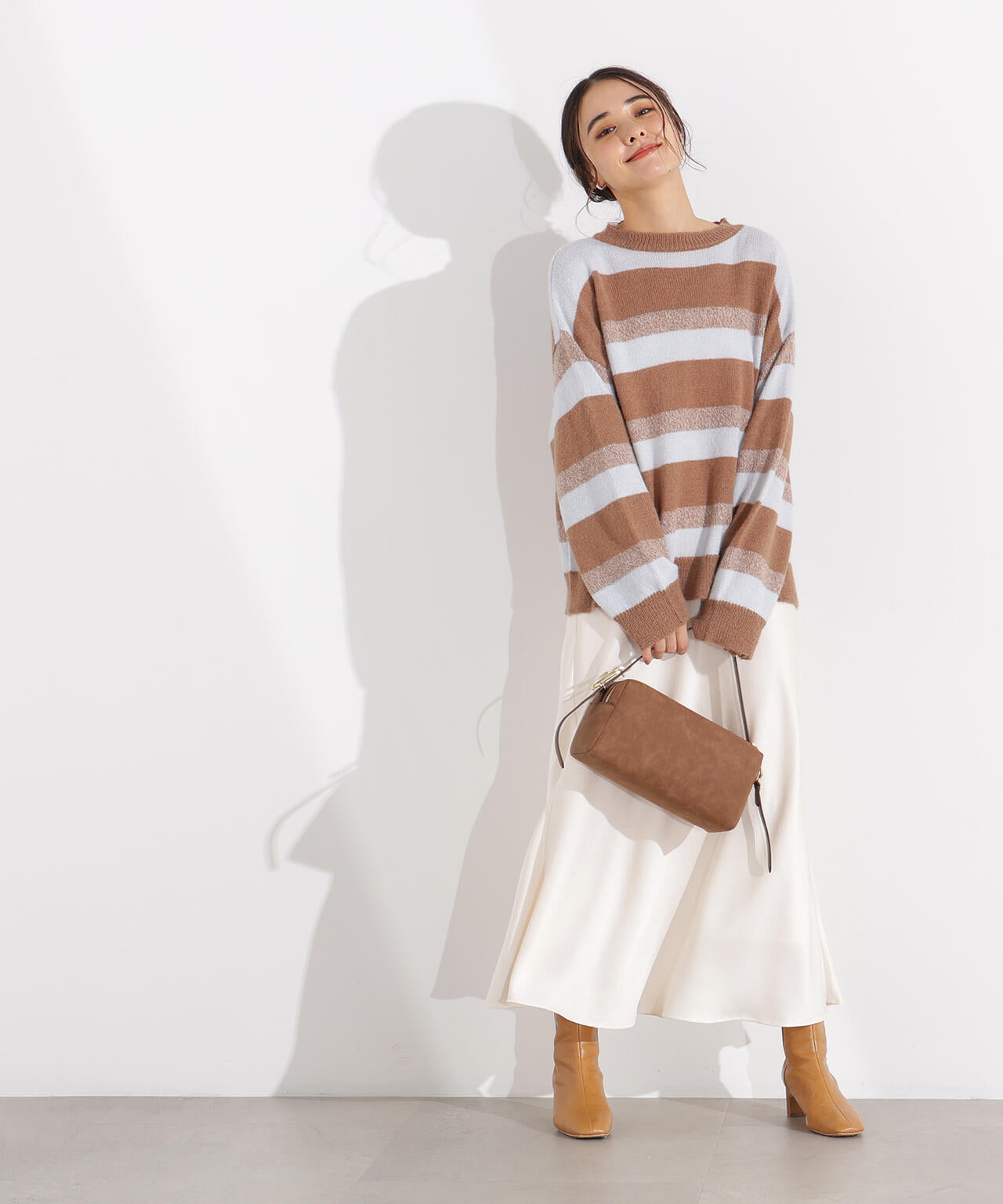 ヘアリーボーダーニット