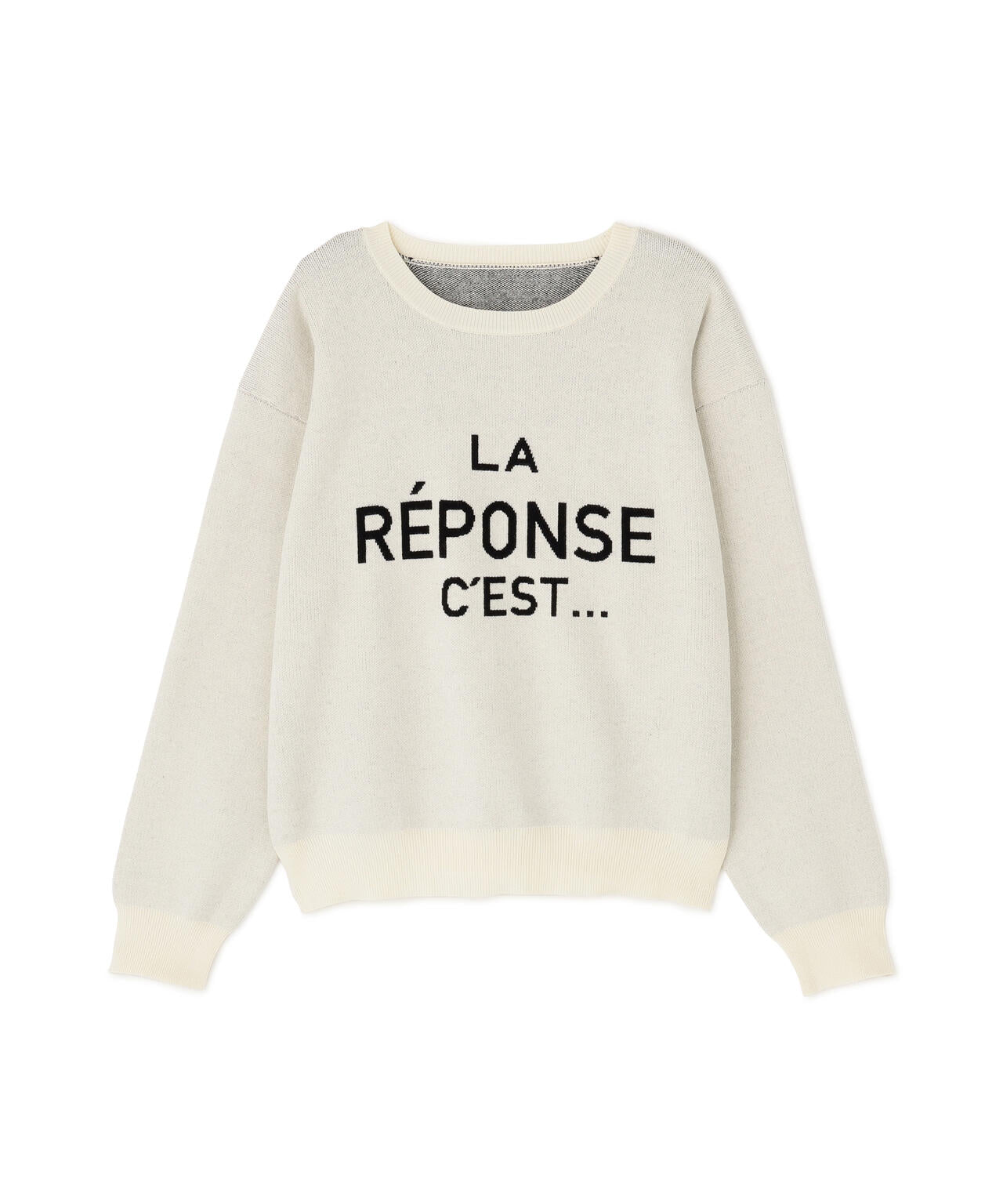 フレンチロゴジャガードニット