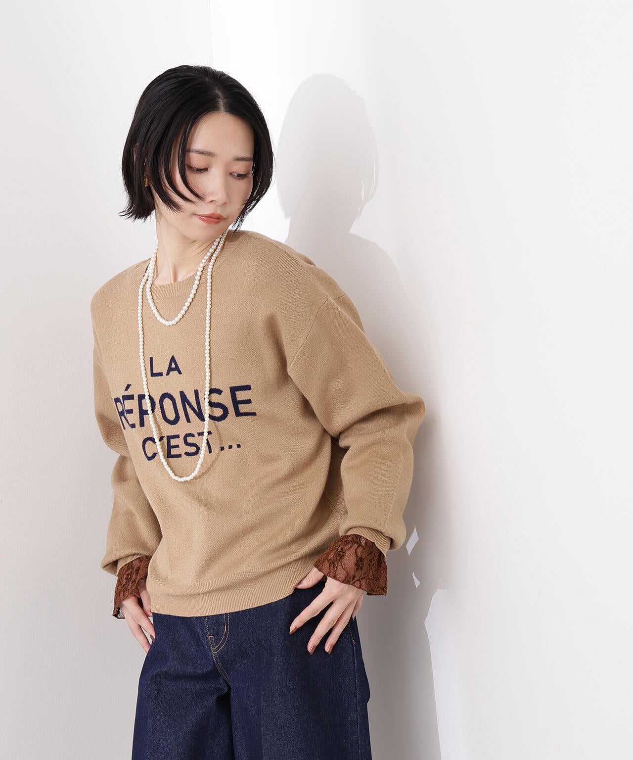 フレンチロゴジャガードニット | N. Natural Beauty Basic*（エヌ