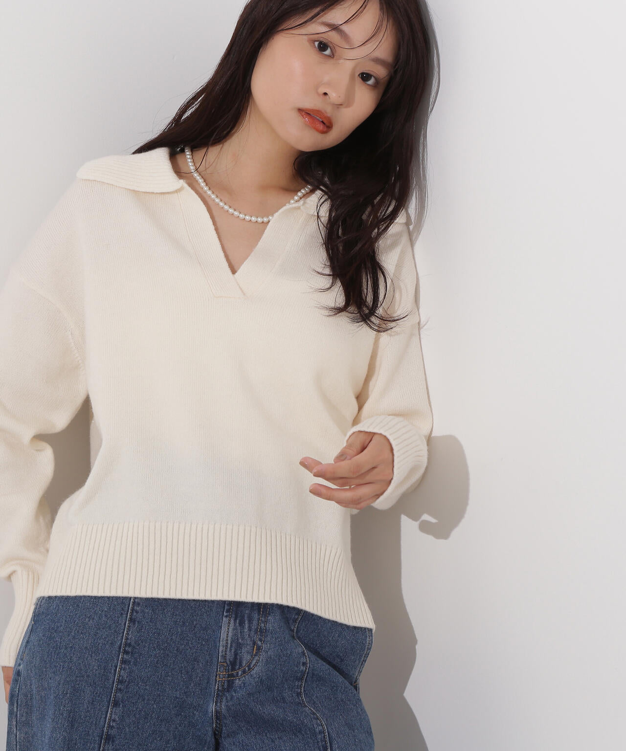 開襟ボクシーニット | N. Natural Beauty Basic*（エヌ ナチュラル