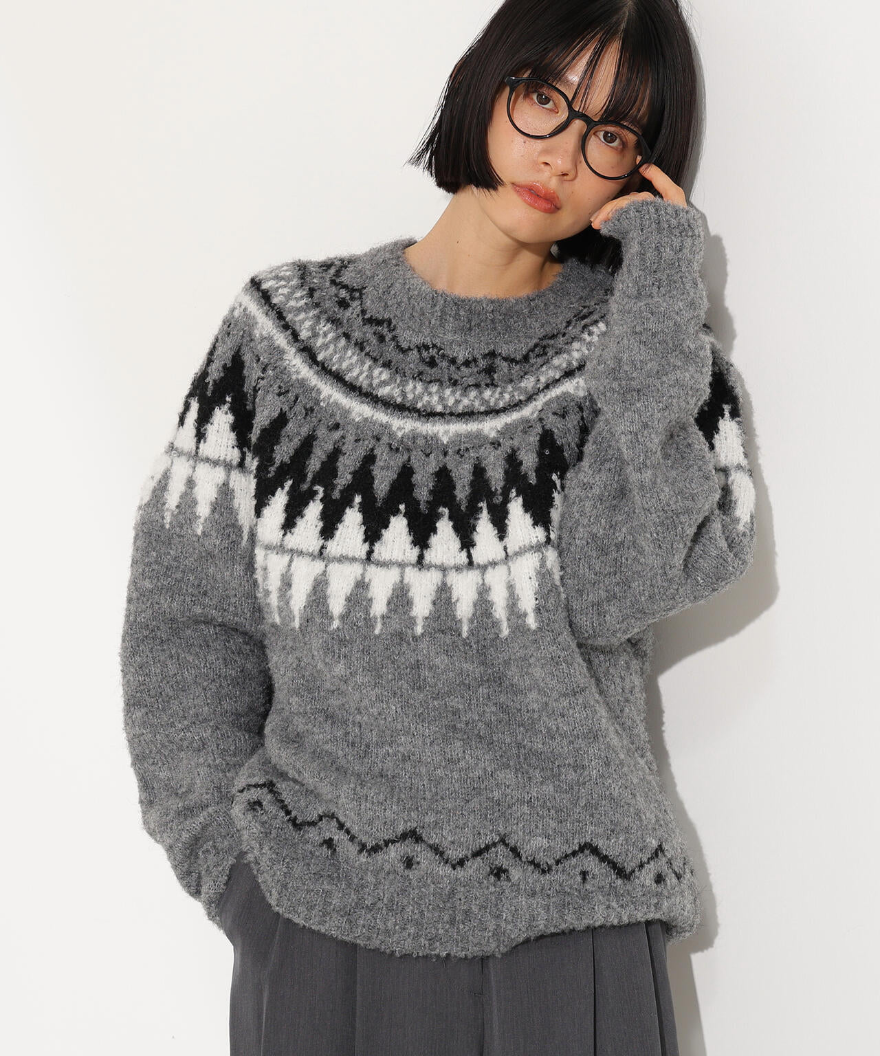 岸本セシルさん着用】ノルディックニット | N. Natural Beauty Basic