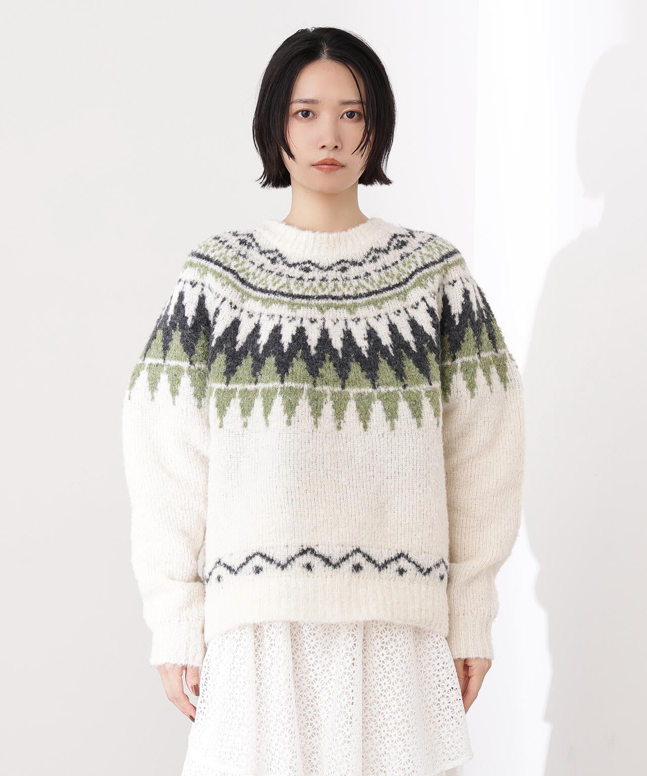 【岸本セシルさん着用】ノルディックニット