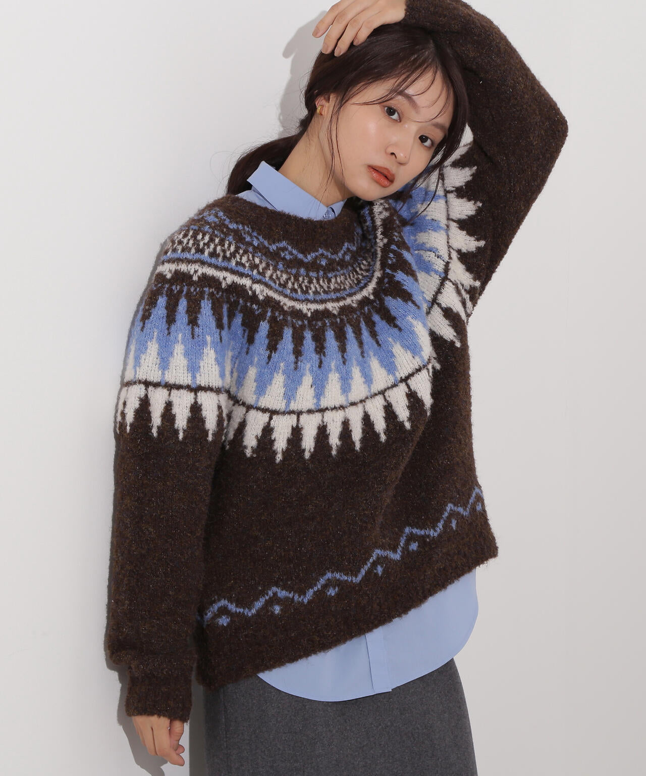 岸本セシルさん着用】ノルディックニット | N. Natural Beauty Basic