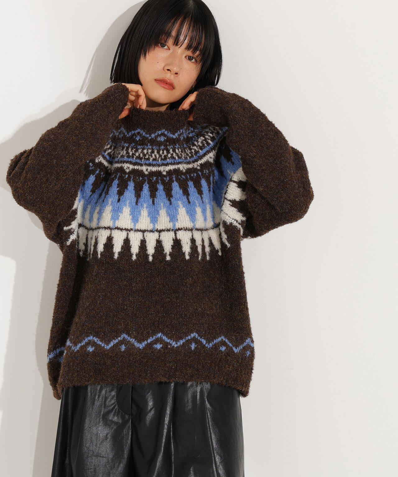 【岸本セシルさん着用】ノルディックニット