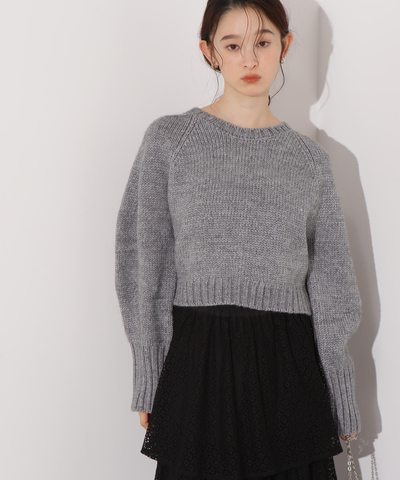 STONE  ミドルゲージニット ミドルゲージフォルムニット | N. Natural Beauty Basic*（エヌ