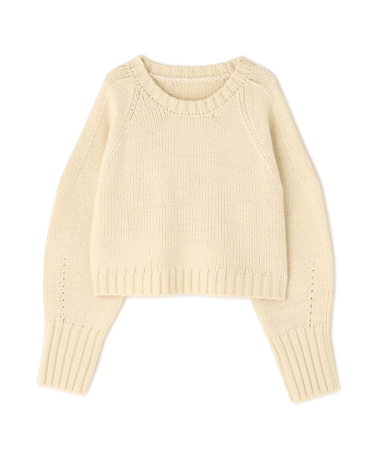 STONE  ミドルゲージニット 手洗い可／日本製／温かく軽い】片畦ミドルゲージニットトップス