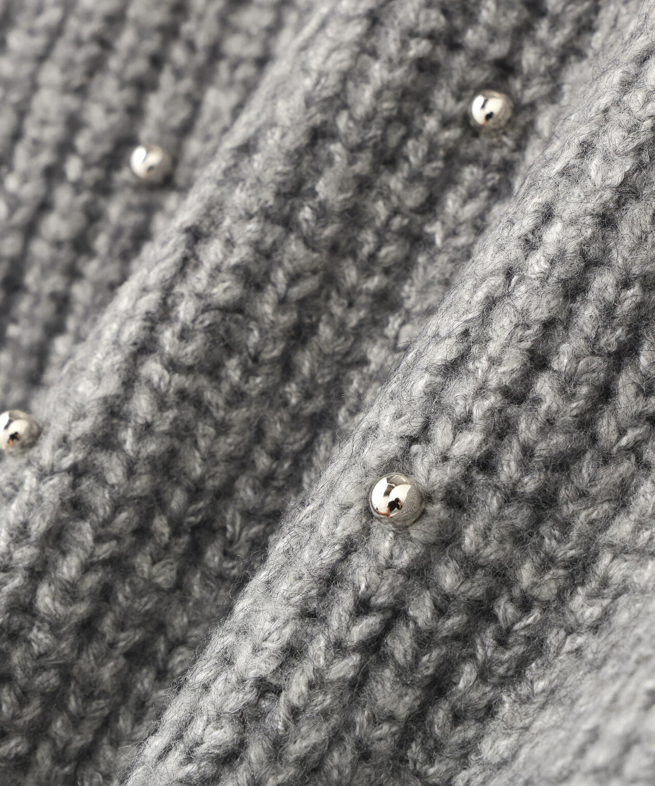 スタッズ畦ニット | N. Natural Beauty Basic*（エヌ ナチュラル