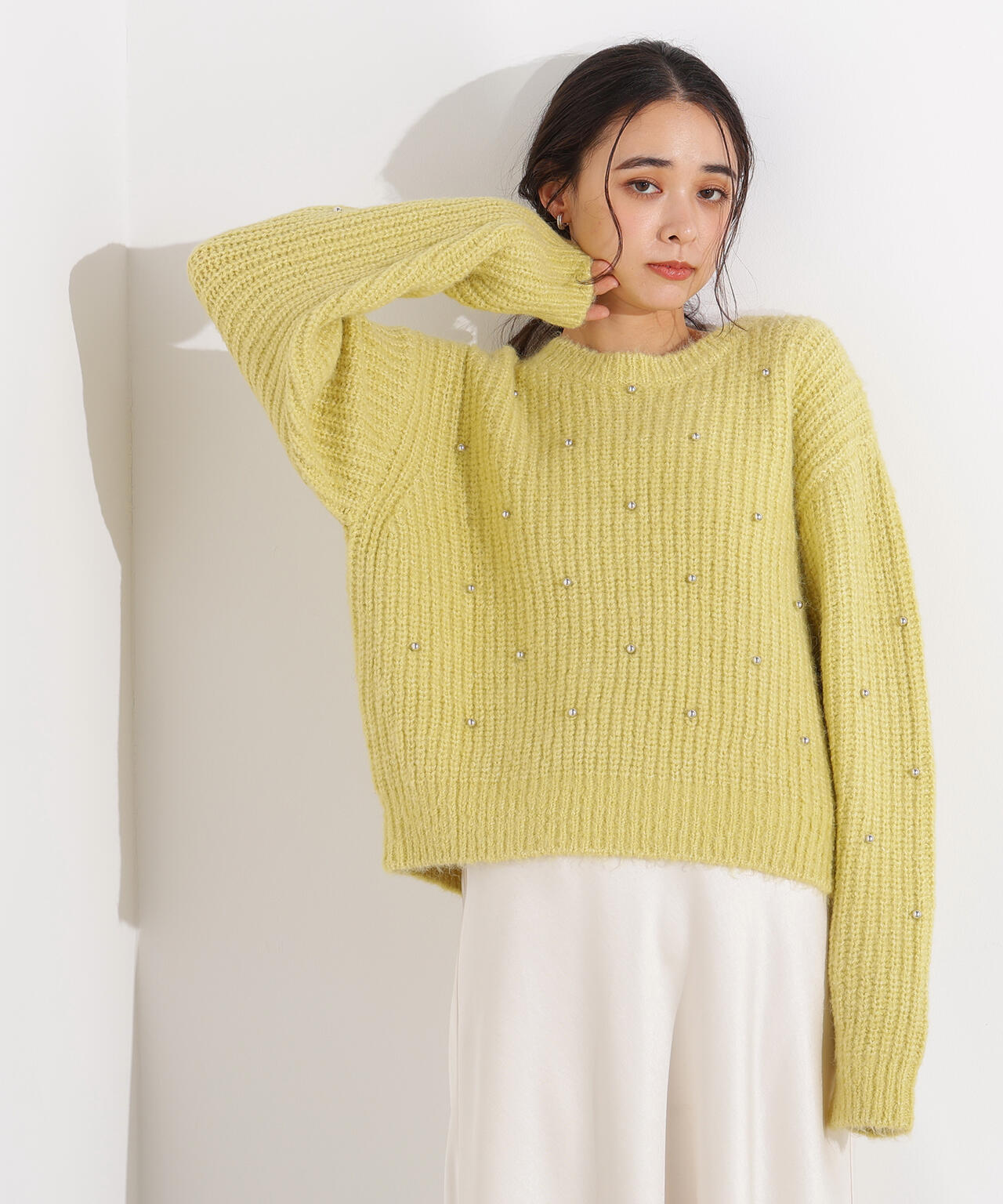 エヌ ナチュラルビューティーベーシック（N．Natural Beauty Basic*）/スタッズ畦ニット スタッズ畦ニット | N. Natural Beauty Basic*（エヌ ナチュラル