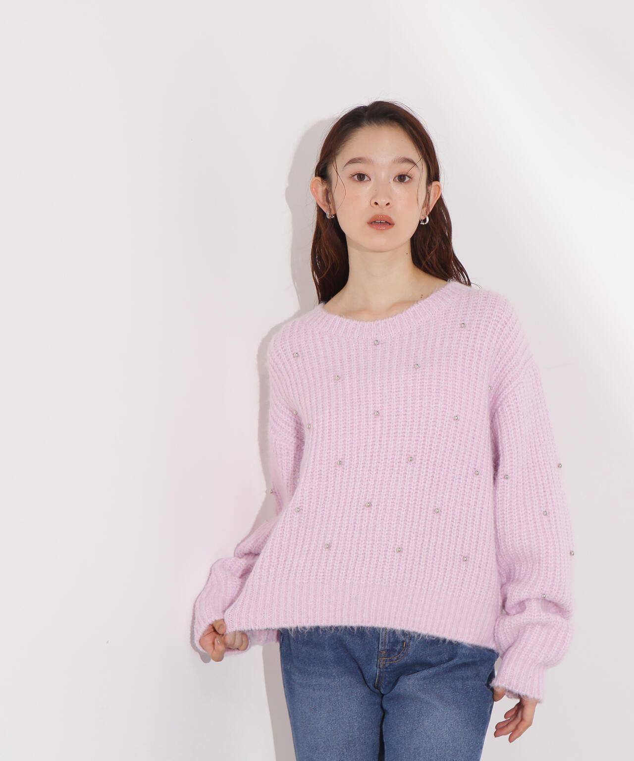 スタッズ畦ニット | N. Natural Beauty Basic*（エヌ ナチュラル