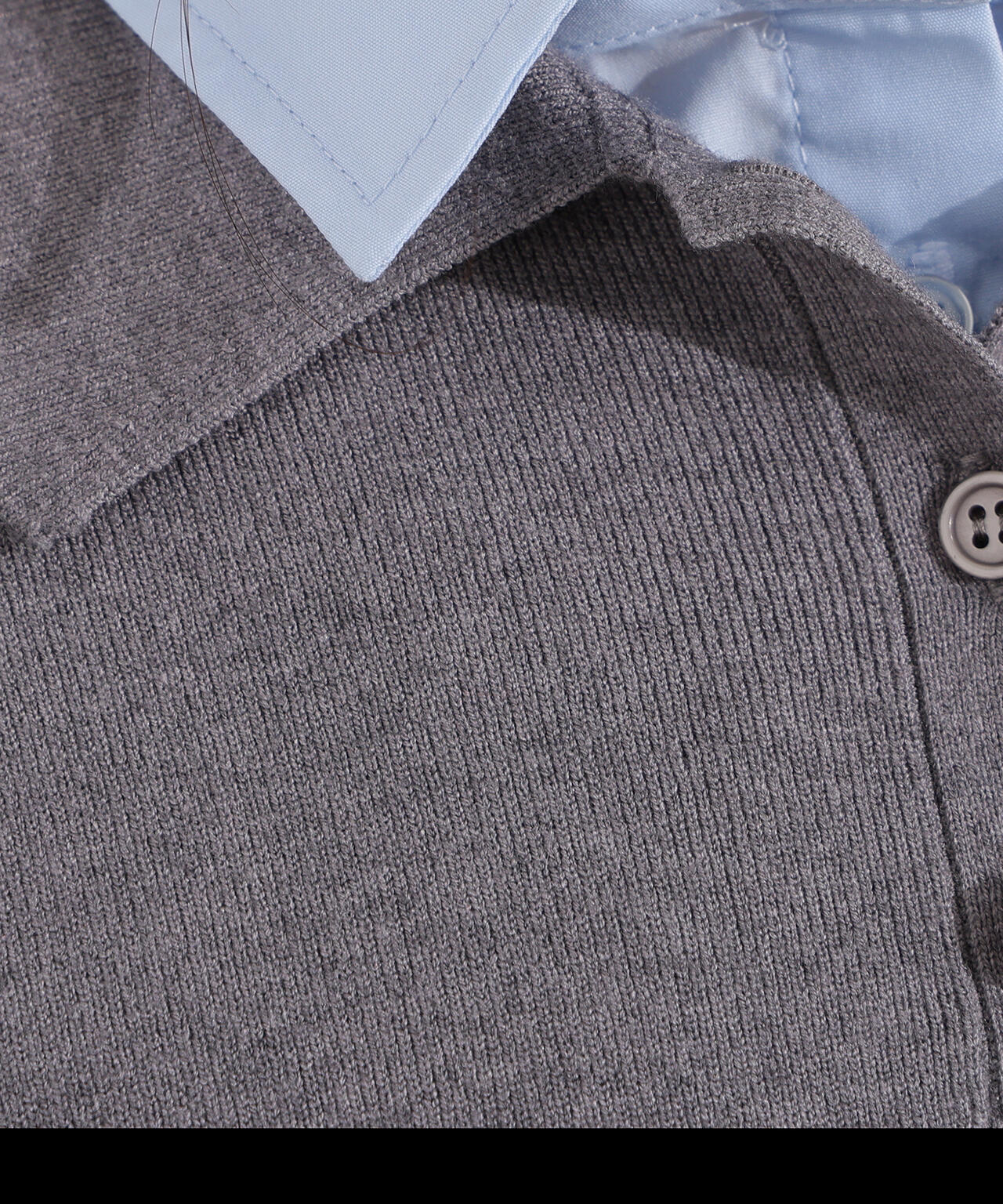 シャツレイヤードニット