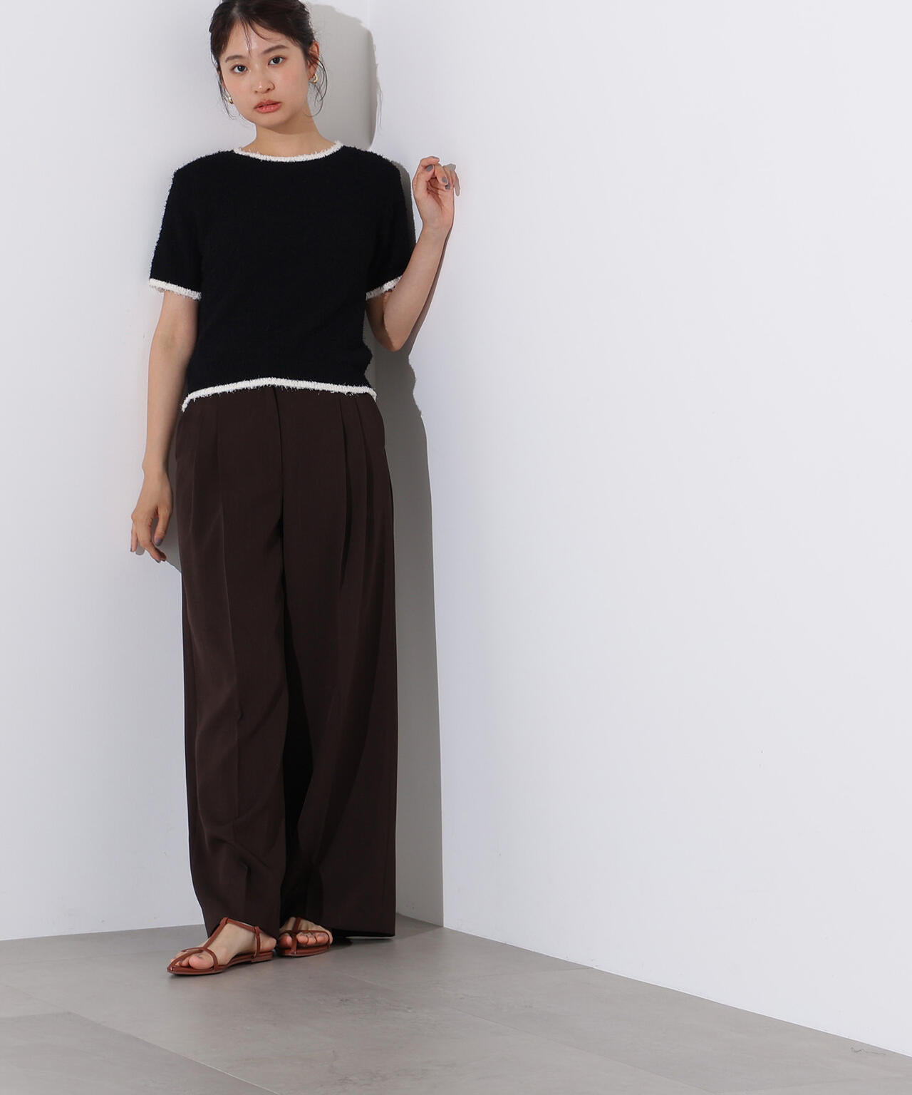 ミニフリンジバイカラーニット | N. Natural Beauty Basic