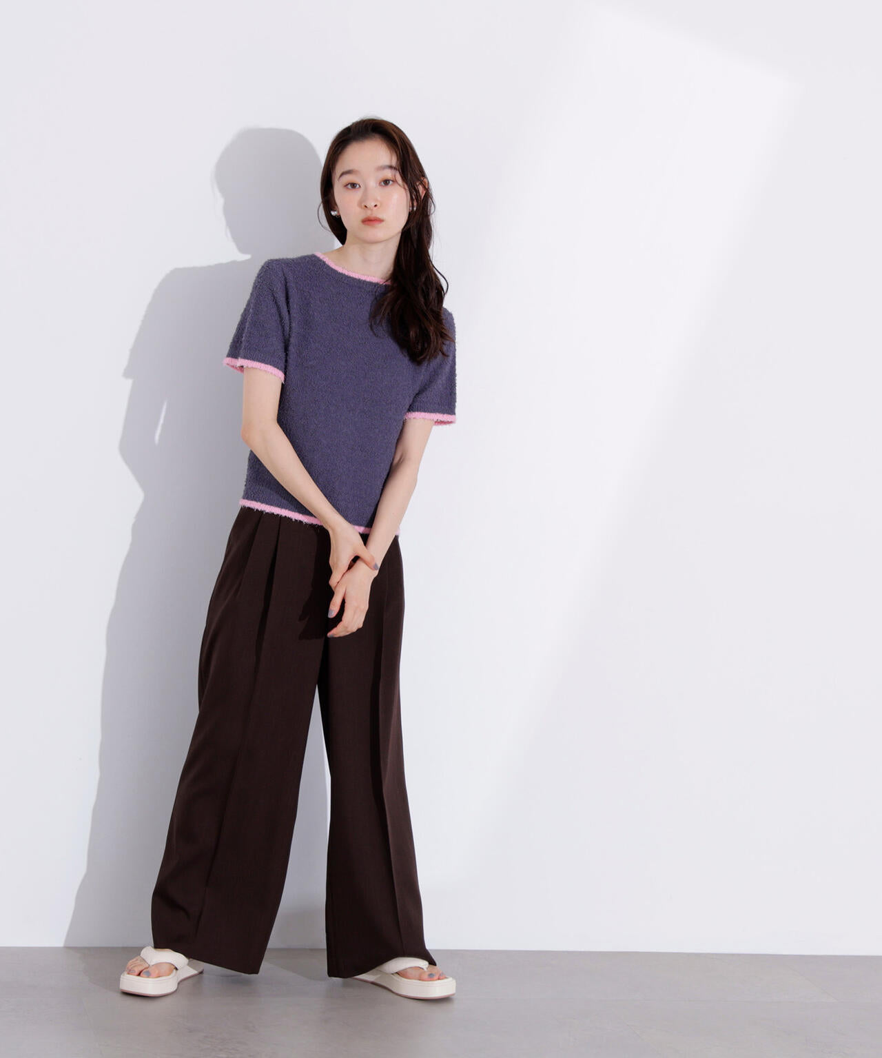 ミニフリンジバイカラーニット | N. Natural Beauty Basic