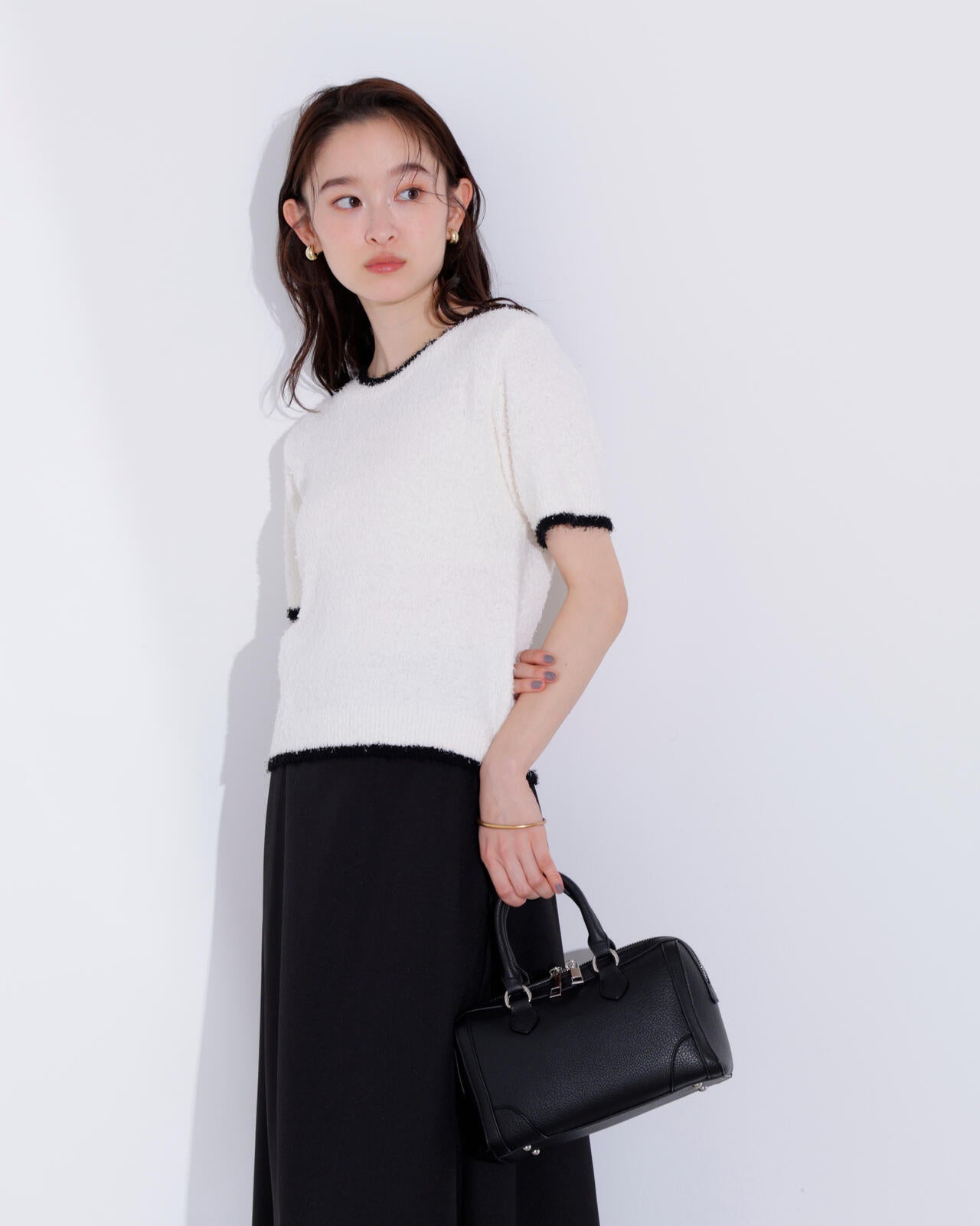 ミニフリンジバイカラーニット | N. Natural Beauty Basic