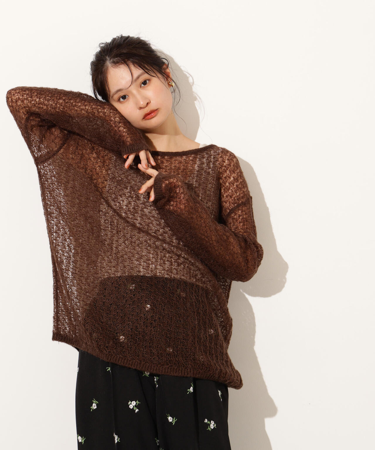 モヘヤブレンドオーバーニット | N. Natural Beauty Basic