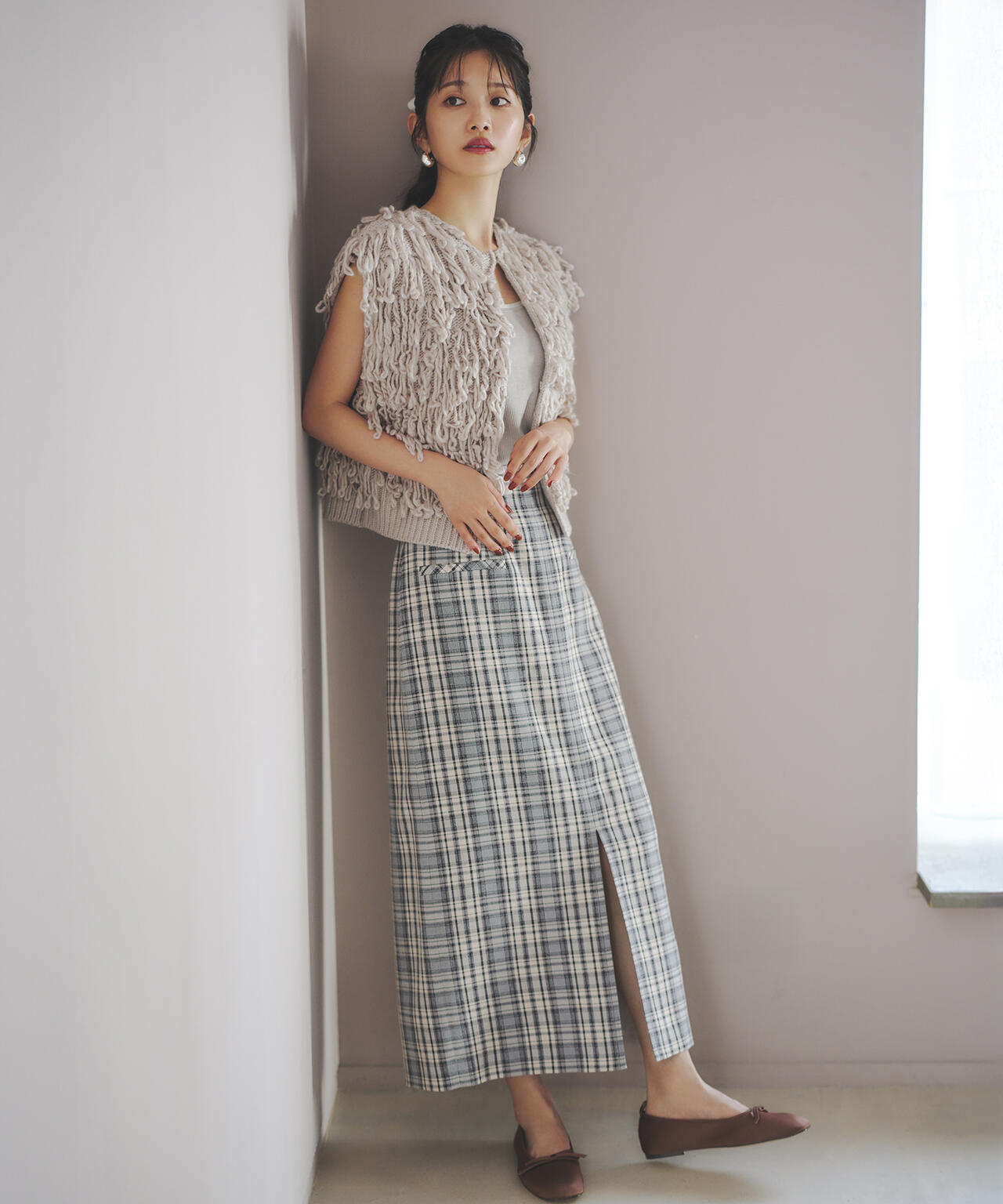 極美品＊me-fuセンソユニコ リネンコットン変形ベスト 40 黒 ノースリーブ sensounico センソユニコ 芽風 ベスト ノースリーブ 極美品＊me