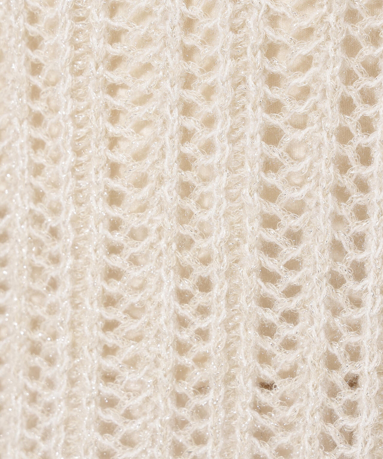 【小室安未さん着用】クロップド透かし編みニット