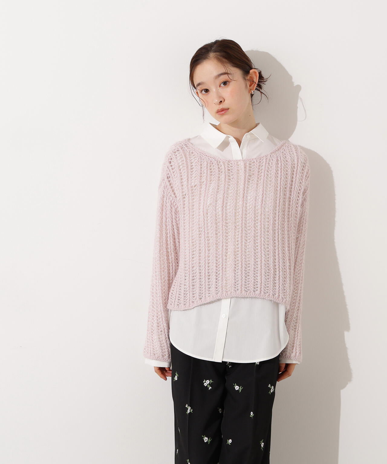 小室安未さん着用】クロップド透かし編みニット | N. Natural Beauty