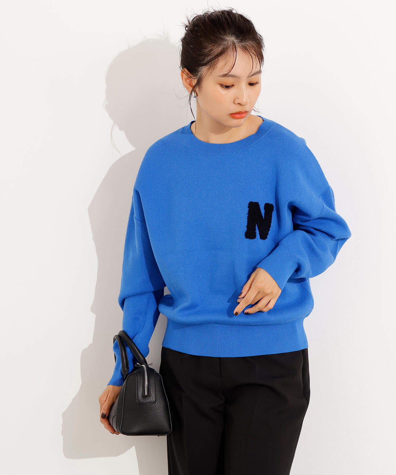 スウェットライクロゴニット | N. Natural Beauty Basic*（エヌ