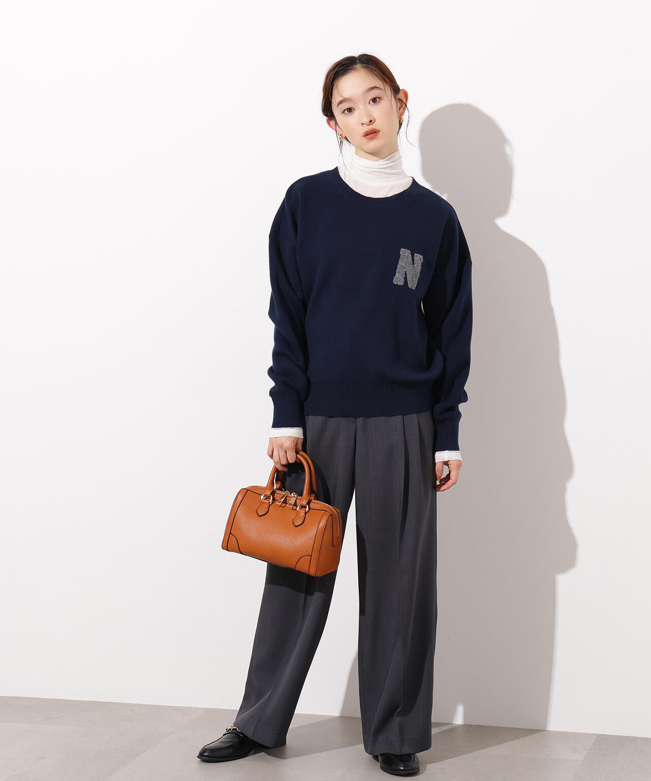 スウェットライクロゴニット | N. Natural Beauty Basic*（エヌ