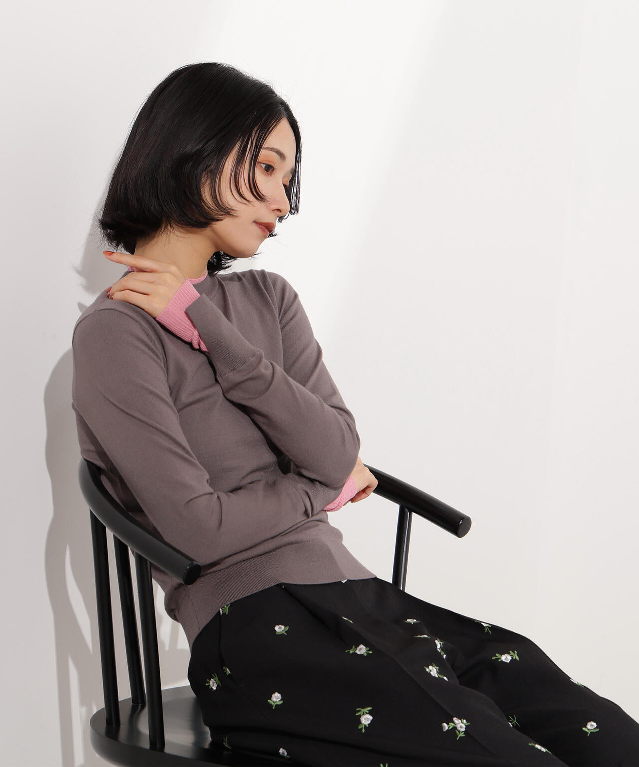 【小室安未さん着用】レイヤード風ニット