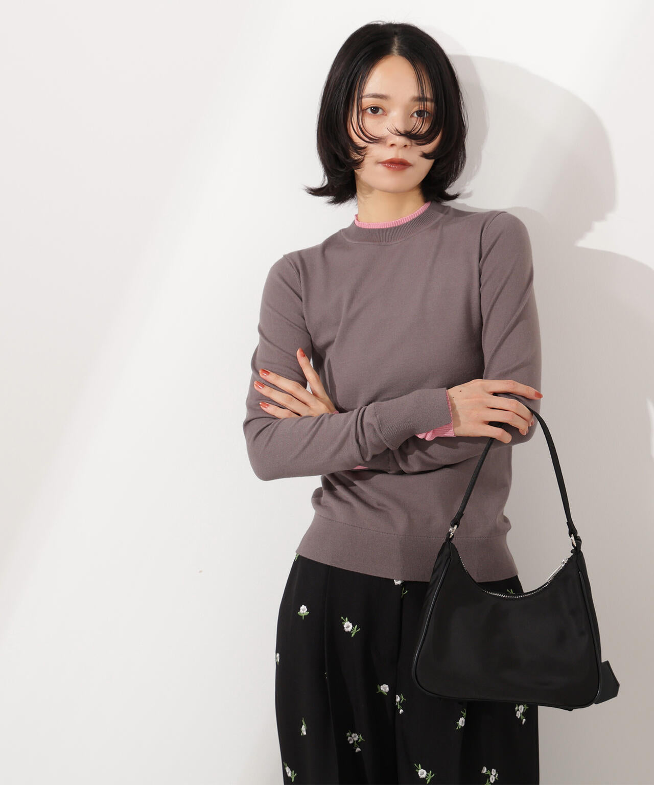 【小室安未さん着用】レイヤード風ニット