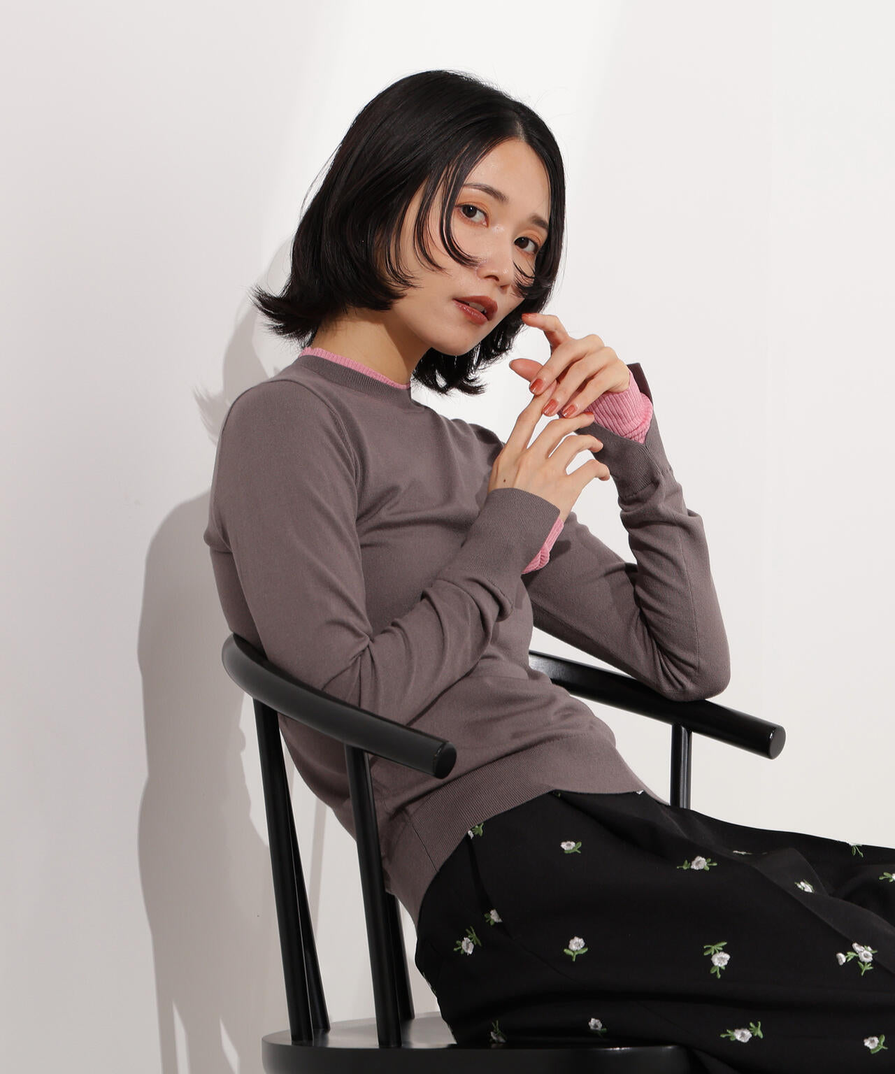 小室安未さん着用】レイヤード風ニット | N. Natural Beauty Basic