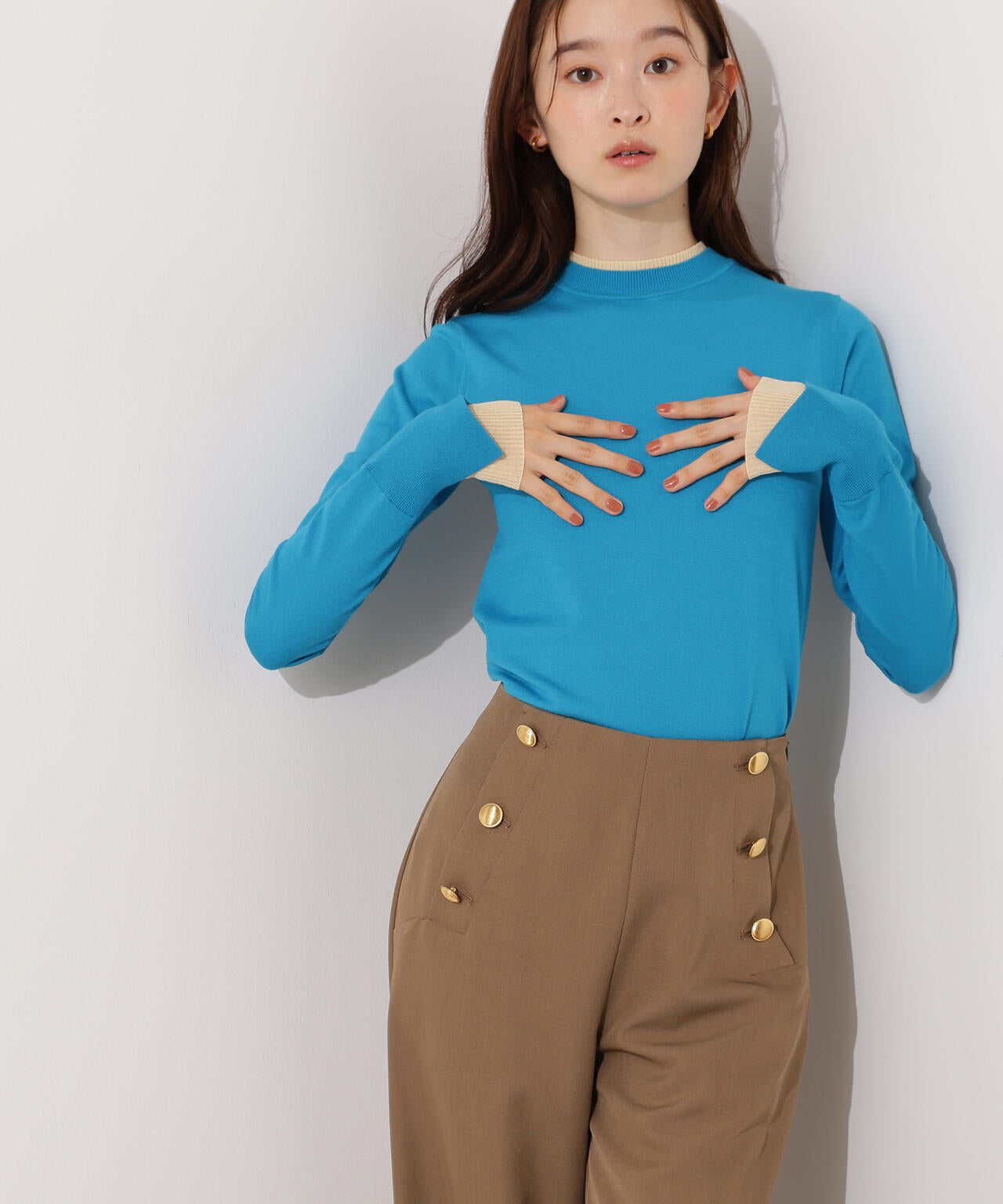 【小室安未さん着用】レイヤード風ニット