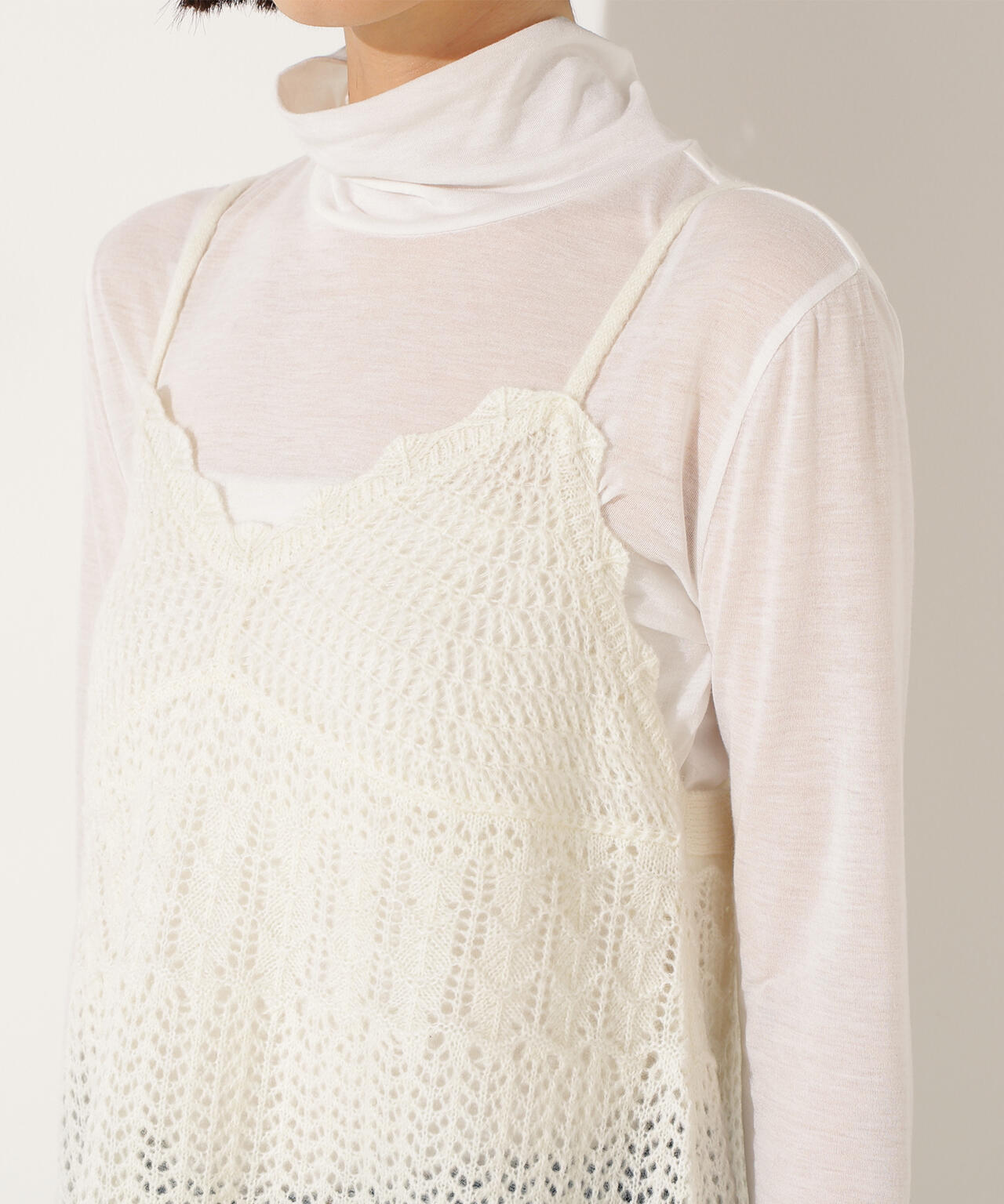 カギアミ風ヘアリーニットビスチェ | N. Natural Beauty Basic*（エヌ