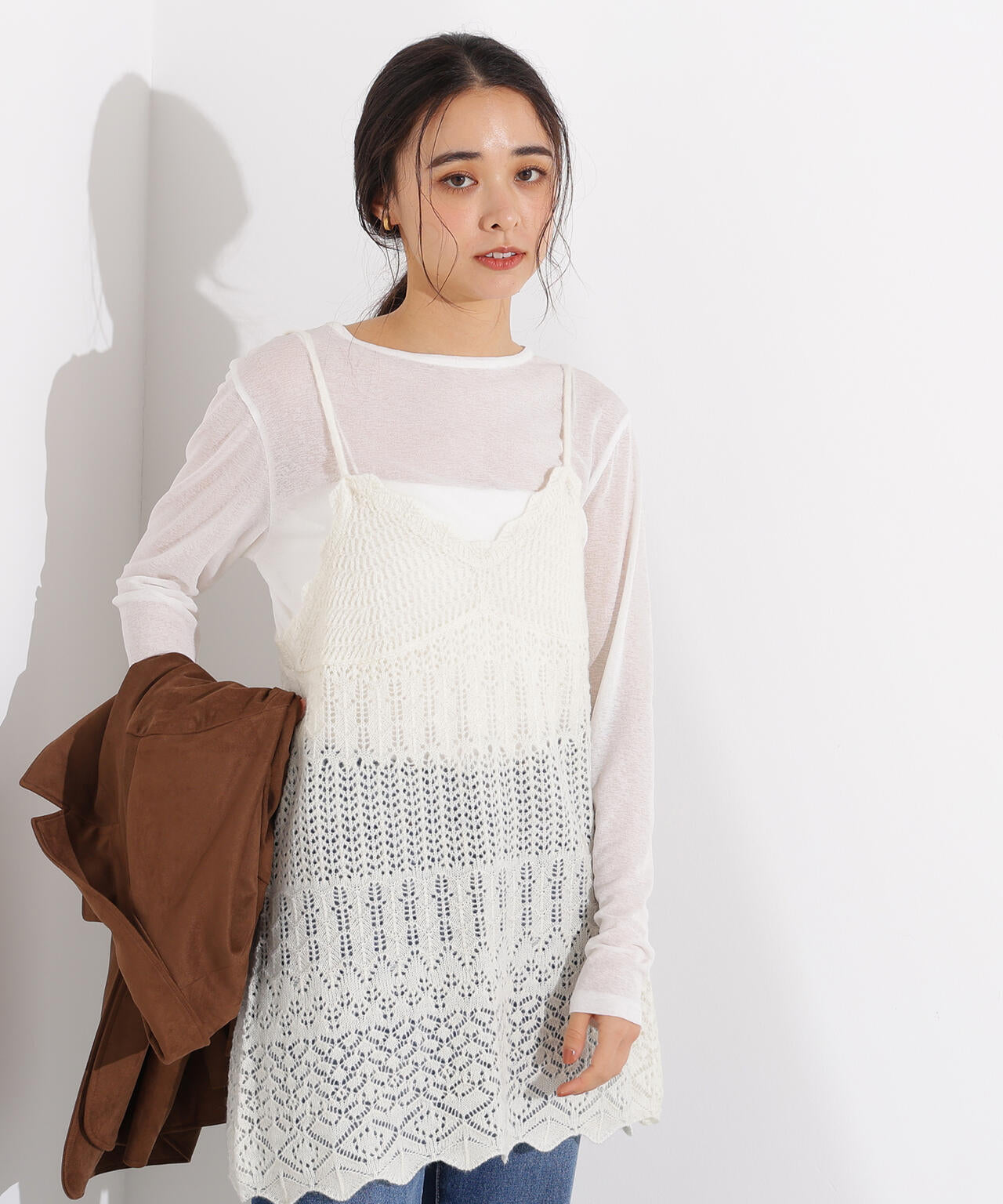 カギアミ風ヘアリーニットビスチェ | N. Natural Beauty Basic*（エヌ